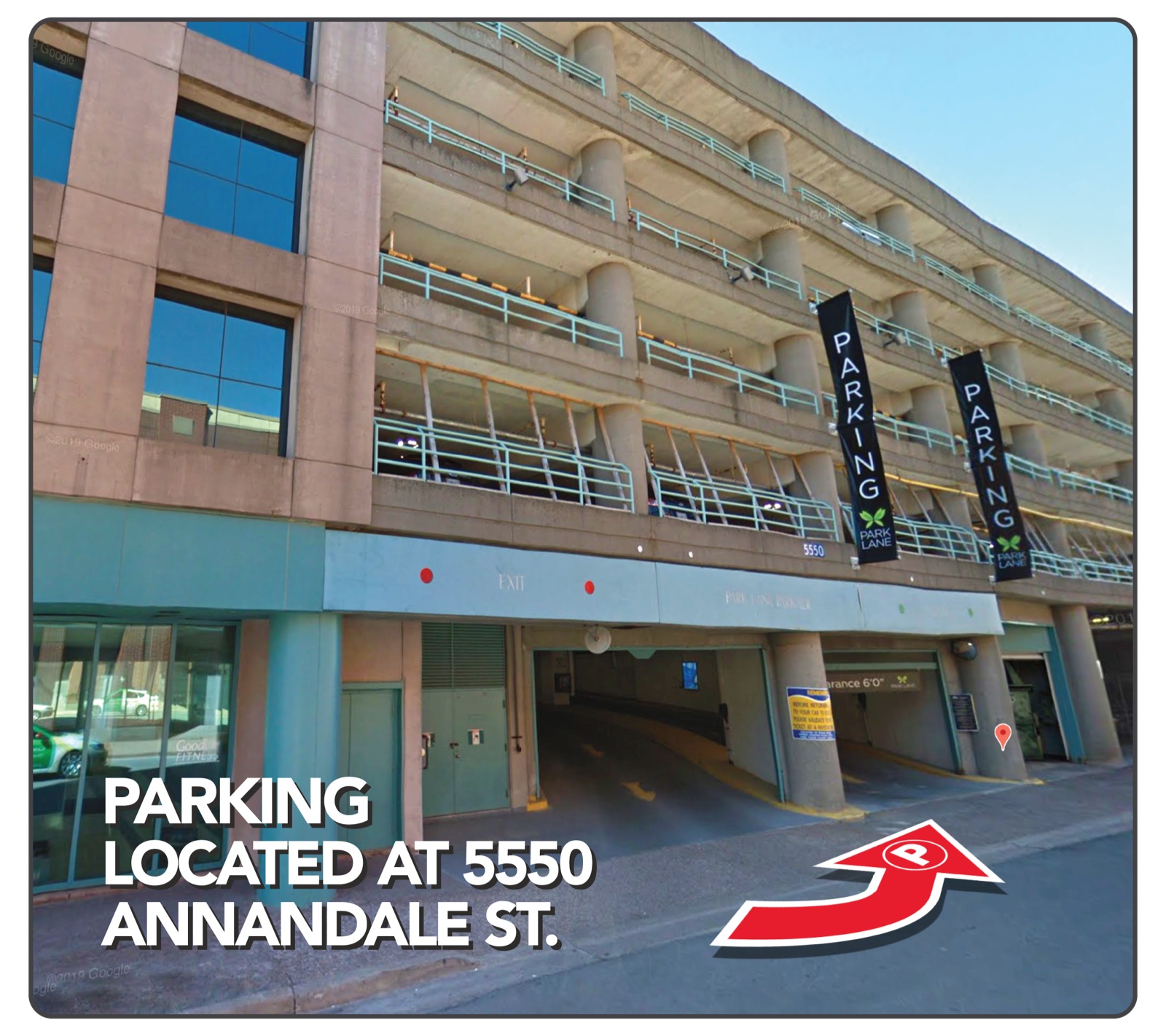 The Park Lane Parkade entrance at 5550 Annandale Street, Halifax